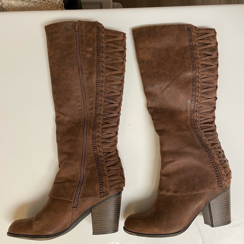 Brown Knee-High Women's Boots